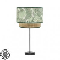 Distribuidor - Lâmpadas Diversas | Sobre Mesas Moderno | SOBREMESA GRANDE CONGO 1XE27 NEGRO/VERDE-NATURAL 64X30X30 CM Ref: 224971109